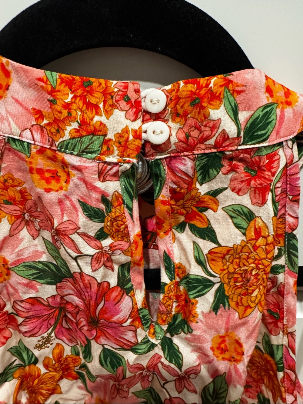 CupShe Nature Poem Floral Halter Neck Tank Top - Pink & Orange medium - Picture 4 of 6